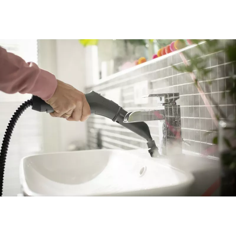 Cilindrinis garų valytuvas Kärcher SC 3 EasyFix — 1900 W, 1 L bakas, 3,5 bar, 2,2 m žarna
