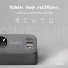 DIGITUS 3-jų lizdų ilginimo blokas su 2×USB-A ir 1×USB-C, 3 AC lizdai (E/F tipas), 1,5 m laidas, juodas