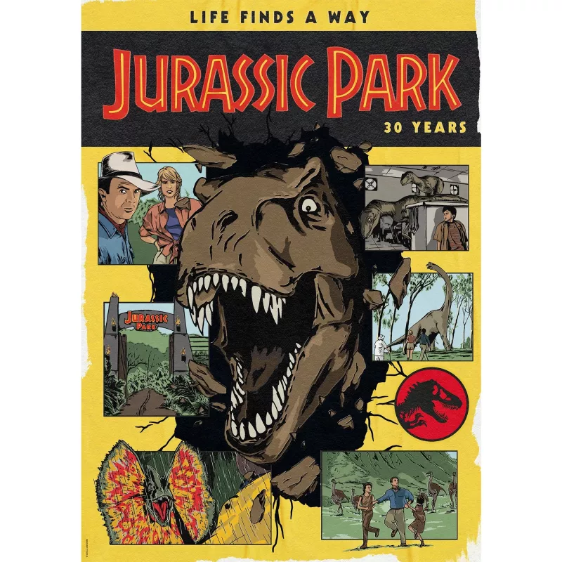 Dėlionė Schmidt Spiele Puzzle Jurassic Park 30 metų 1000 dalių