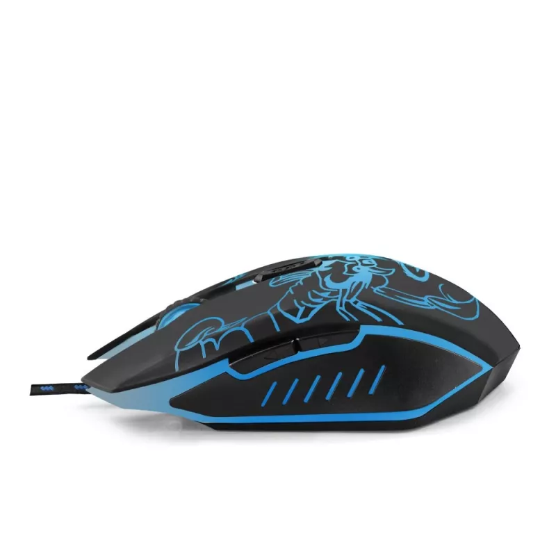 Esperanza MX203 SCORPIO pelė - USB - optinė - 6 mygtukai - mėlyna - juoda