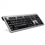 Klaviatūra Logickeyboard LKB-LPRNTWB-AJPU Office USB prancūziška juoda sidabrinė