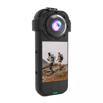 Apsauginis objektyvo dėklas su grūdintu stiklu Puluz, skirtas Insta360 X4 Air