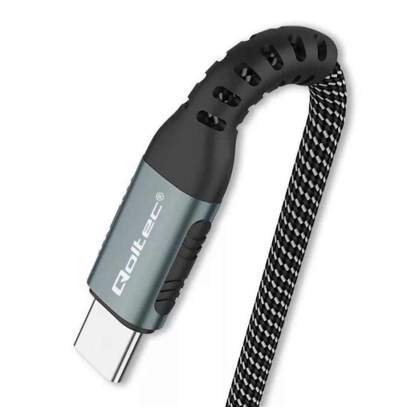 USB laidas Qoltec 52358 1,5 m USB C juodas USB 2.0 0,48 Gbit/s