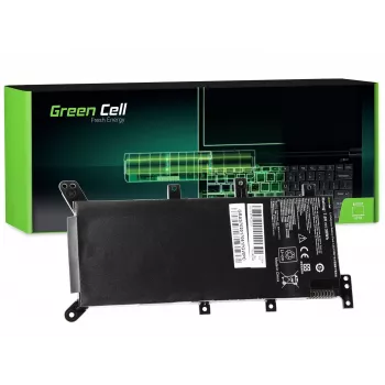 Nešiojamojo kompiuterio baterija Green Cell, skirta ASUS A555 F555 K555 R556 X555, LiPo 4000 mAh, 7,6 V, 4 elementai, juoda
