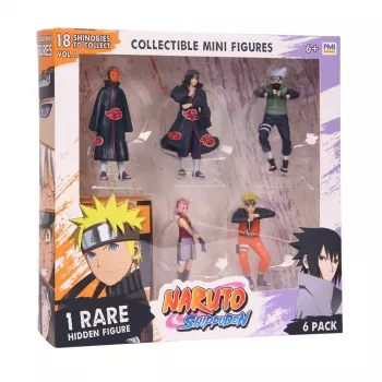 NARUTO SHIPPUDEN FIGŪRĖLĖS - 6 VIENETŲ DELUXE EDITION VER. A