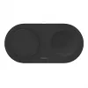 Belkin WIZ021VFBK - 2-in-1 belaidžio įkrovimo stotelė su Qi2 technologija 15 W, juoda