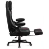 Žaidimų kėdė Huzaro Force 4.6 – audeklinė sėdynė, ergonomiška, reguliuojamas aukštis ir atlošas, juosmens atrama, 130 kg