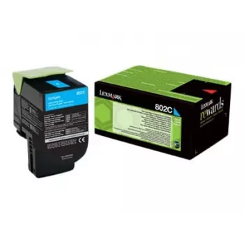 Originalus Lexmark 802C tonerio kasetė 1 vnt. Cyan