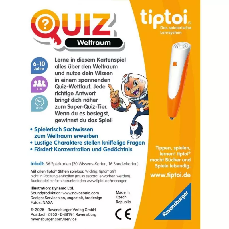 tiptoi Viktorina Kosmosas, Žaidimas