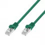 Patchcord LAN Extralink Cat.7 S/FTP 0,5 m 20G, žalias, variniai vytos poros (EX.38749)