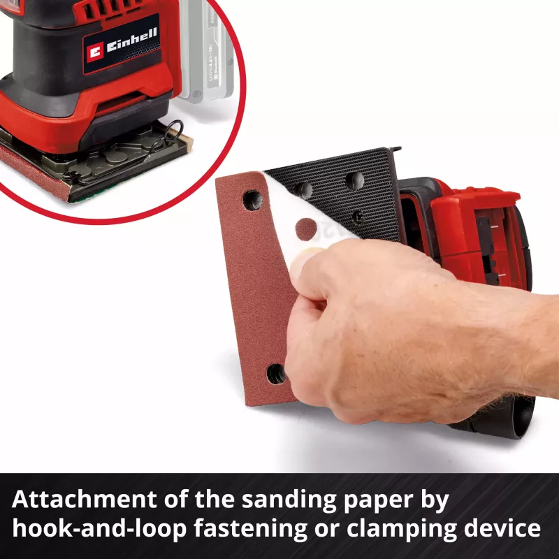 Einhell Power X-Change akumuliatorinis orbitinis šlifuoklis TE-OS 18/113 Li-Solo, 18V