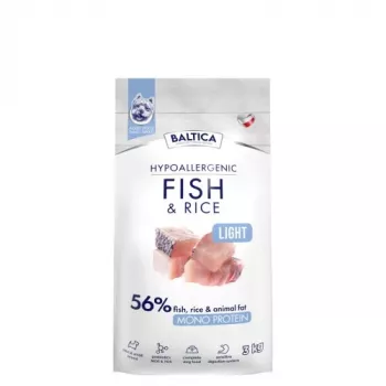BALTICA Nutraceutic Hypoallergenic Light S Fish with rice - sausas šunų ėdalas - 3kg