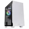 PC korpusas Thermaltake S100 Tempered Glass Snow Edition Micro Tower baltas