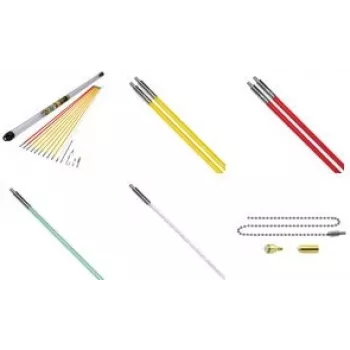 Vielų rinkinys c.k tools MightyRod PRO 10 m – 10 strypų kabeliams ir vamzdeliams traukti