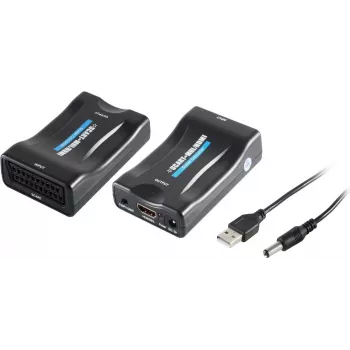 SCART į HDMI keitiklis ShiverPeaks SP05-07001, iki 1080p, analoginis-skaitmeninis vaizdo adapteris