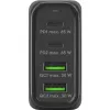Goobay 64817 Įkroviklis mobiliesiems įrenginiams, ausinėms, išmaniesiems telefonams, planšetėms, juodas, AC greitasis įkrovimas, vidaus naudojimui (64817)