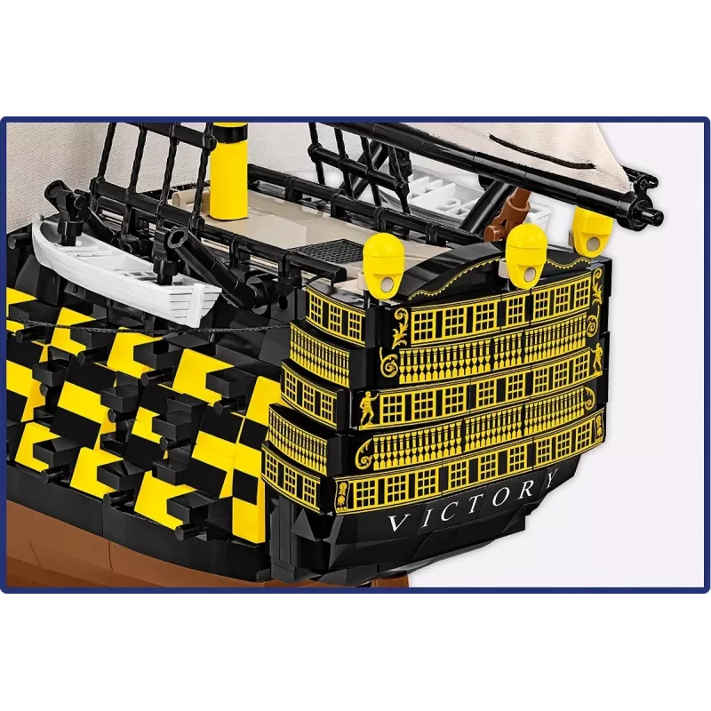 Konstruktorius Cobi HMS Victory – 2517 detalių, detalus istorinis burlaivio modelis