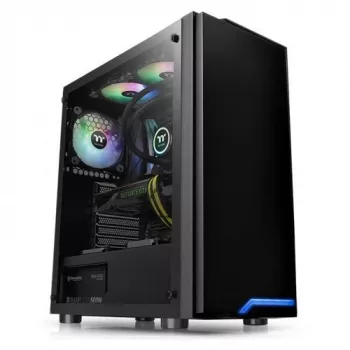 Thermaltake H100 TG MIDI bokštas Juodas