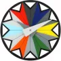 NeXtime laikrodis 8163 Circus, Ø43 cm, sieninis, juodas / įvairiaspalvis