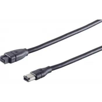 FireWire kabelis ShiverPeaks AK FW 9P-6P, 1,8–2,0 m, 9 kontaktų į 6 kontaktų IEEE 1394