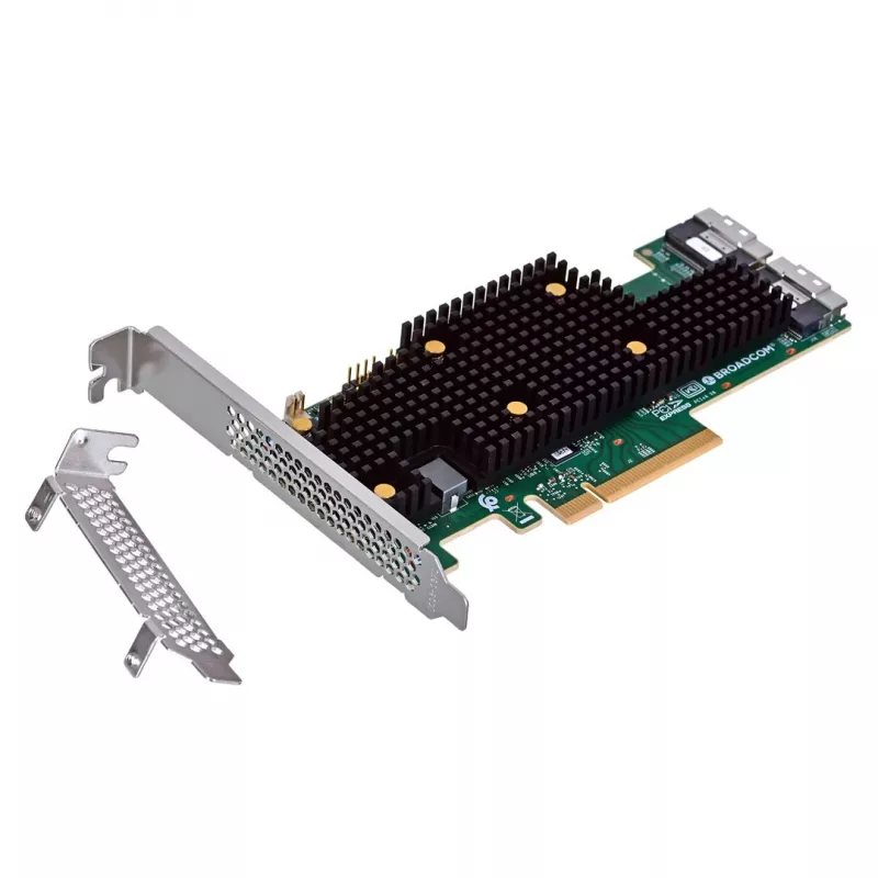 Broadcom BCM HBA 9600-16i SAS/SATA/NVMe sąsajos plokštė / adapteris vidinis SFF-8654