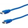 USB A – USB A laidas e p CC 318/1 LOSE — USB 3.2 Gen 1 (3.1 Gen 1), 1,5 m, mėlynas
