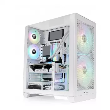Kompiuterio korpusas THERMALTAKE View 390 TG Snow White mid-tower su grūdinto stiklo paneliais