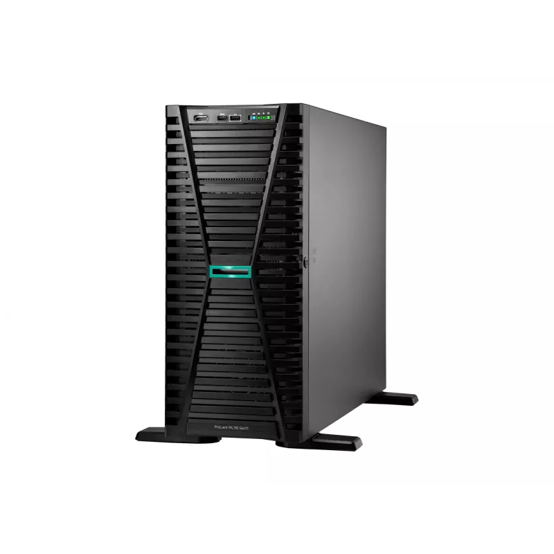 Tower serveris HP Enterprise ProLiant ML110 Gen11 — Intel Xeon Bronze 3508U 2.1 GHz, 32 GB DDR5, 960 GB, 2000 W (4.5U)