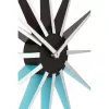 NeXtime Nova 3051bl sieninis laikrodis, Ø50 cm, juodas/mėlynas