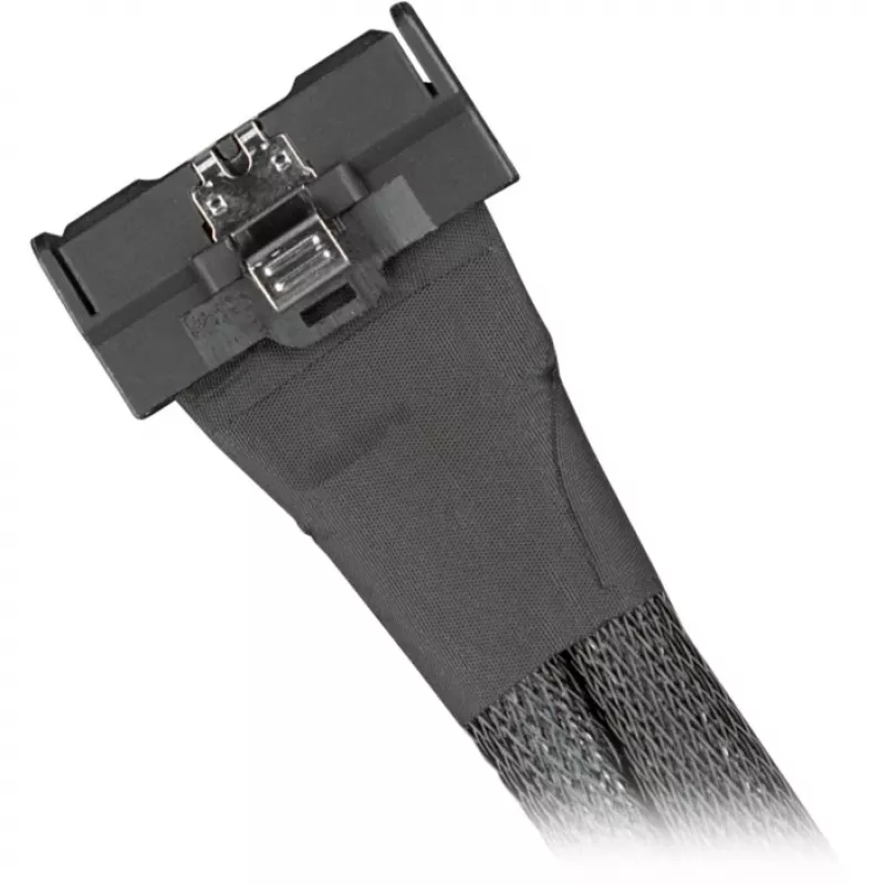 Icy Dock Cable MCIO 8i SFF-TA-1016 į 2xSlimSAS SFF-8654 4i laidas 0,5 m - Laidas (MB310L-B)