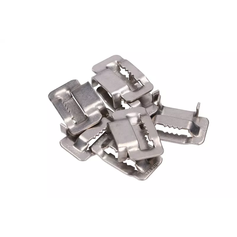Extralink plieninis spaustukas 20 mm dantytai plieninei juostai