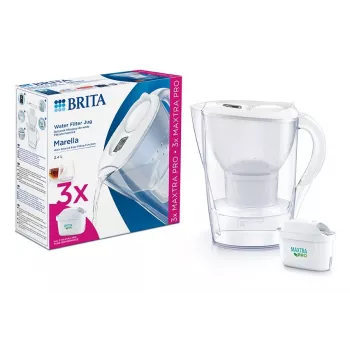 Brita Marella+3 kasetės PRO White 2.4 balta