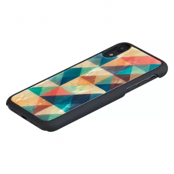 Mobiliojo telefono dėklas iKins iPhone XR — Mosaic Black apsauginis dangtelis