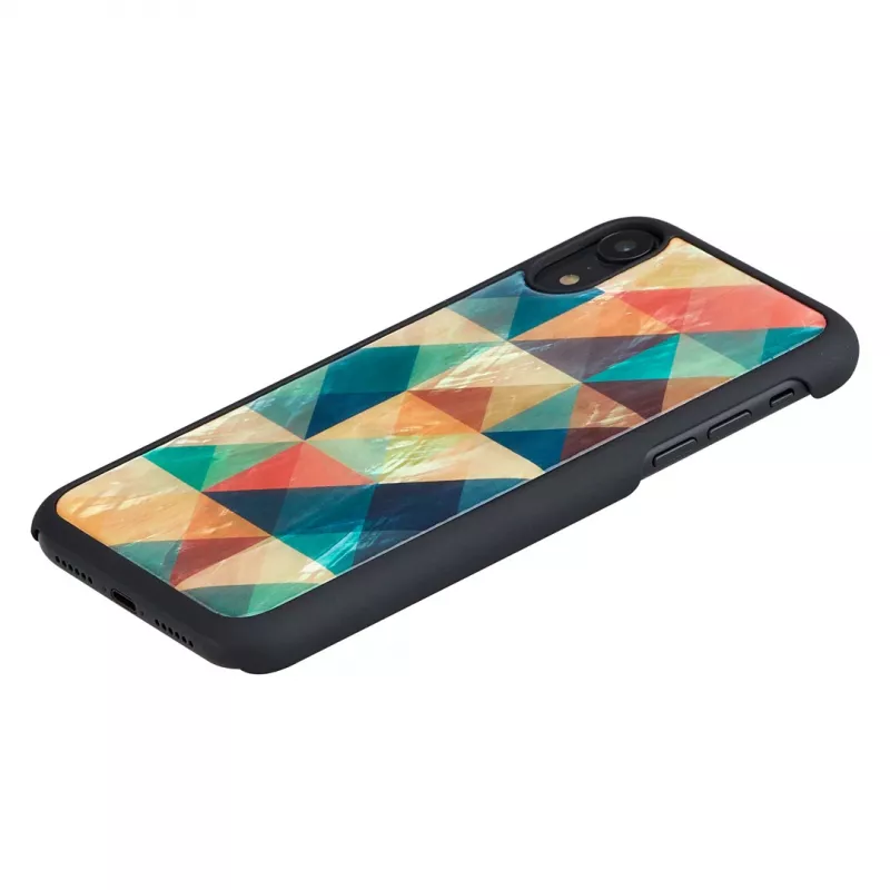 Mobiliojo telefono dėklas iKins iPhone XR — Mosaic Black apsauginis dangtelis