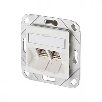 METZ CONNECT 130B12D21102-E – RJ-45 kištukas, 6a kategorija, -40…70 °C, balta, ABS/Zn, GHMT, CE
