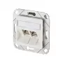 METZ CONNECT 130B12D21102-E – RJ-45 kištukas, 6a kategorija, -40…70 °C, balta, ABS/Zn, GHMT, CE