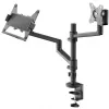 Monitoriaus laikiklis WENTRONIC Goobay Deluxe 74417 su nešiojamojo kompiuterio rankena, juodas