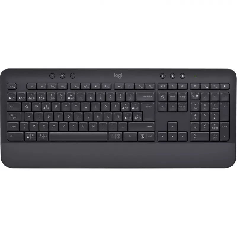 Logitech Signature K650 - belaidė klaviatūra - Bluetooth 5.1 - QWERTY ispanų - grafito (920-010917)