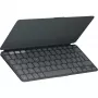 Logitech Keys-To-Go 2 klaviatūra universali Bluetooth AZERTY prancūziška Graphite