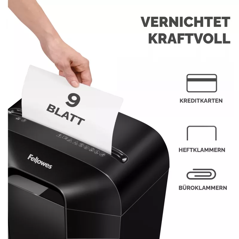Smulkintuvas Fellowes Powershred LX50, dalelių pjovimas, juodas