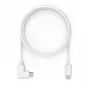 Compulocks 6ft USB-C į USB-C 90 laipsnių 2.0 įkrovimo ir duomenų laidas - USB laidas - 24 kontaktų USB-C (M) tiesus į 24 kontaktų USB-C (M) dešinėn lenktas - 1.83 m - Baltas