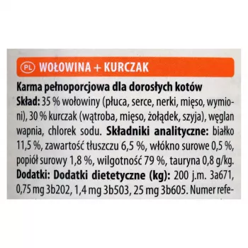 ANIMONDA Carny Adult Beef and chicken - šlapias kačių maistas - 400g