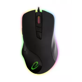 Žaidimų optinė pelė ESPERANZA EM132 — 7 mygtukai, 7200 DPI, RGB, dešinei rankai, USB 2.0, 1,5 m laidas
