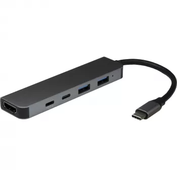 USB-C adapteris Inter-Tech H-469-1 5-in-1 5000 Mbit/s HDMI