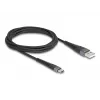 DeLOCK USB kabelis USB 2.0 2 m USB A USB C juodas 81122