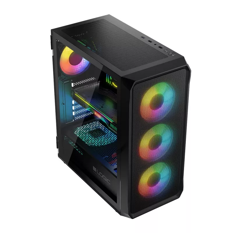 Korpusas Logic Concept Portos ARGB ATX juodas