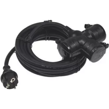 ChiliTec trigubo lizdo išorinis skirstytuvas 5m IP44 H07RN-F3G1,5mm² (22351)