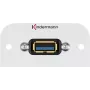 Kindermann Konnect 54 alu - Modulinis Faceplate-Snap-In - USB Type A (7441000529)
