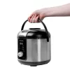Ryžių viryklė GASTROBACK Rice Control Low Carb & Steam, 3 L, 450 W, juoda/nerūdijantis plienas