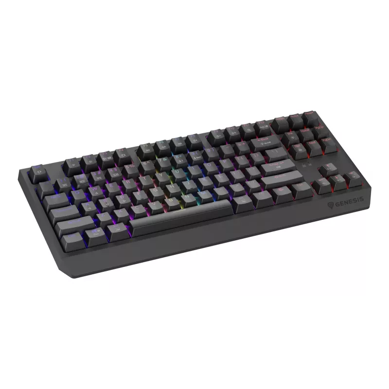 GENESIS Thor 230 TKL klaviatūra, Gaming, USB + RF belaidis + Bluetooth, QWERTY US English, juoda